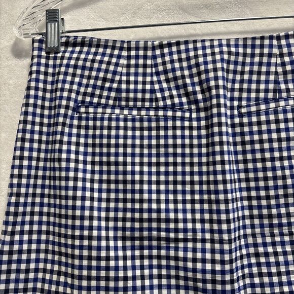 Polo Golf Ralph Lauren Ruffle Gingham Check Skort Women's 2 Blue Black White - Picture 7 of 16